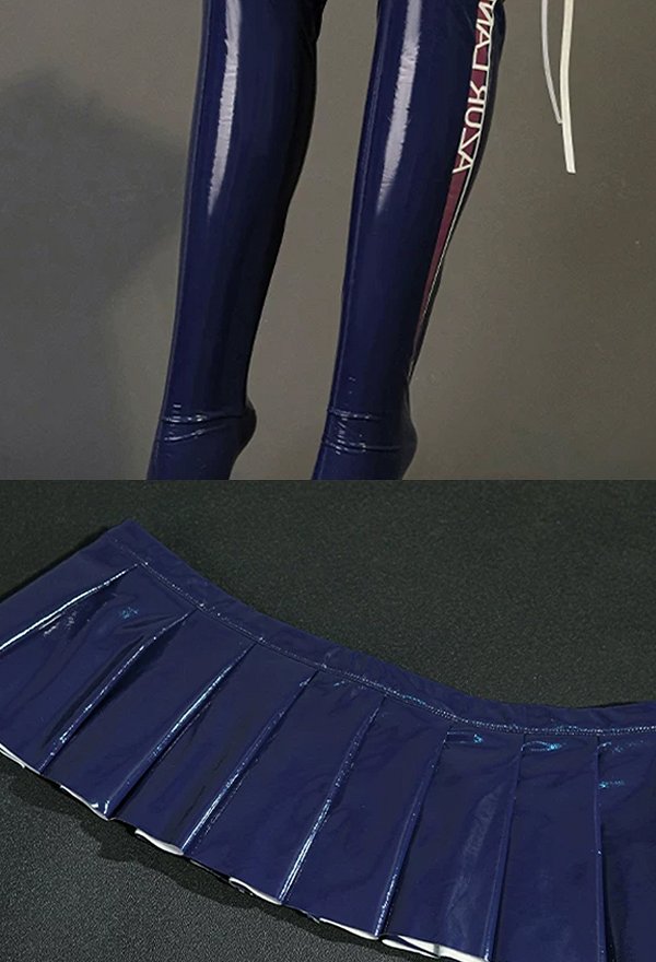 Azur Lane Shinano Race Queen Skin Cosplay Costume Bodysuit and Short Skirt with Gloves and Leg Warmers Azur Lane Shinano Race Queen Skin Cosplay Costume Bodysuit and Short Skirt with Gloves and Leg Warmers