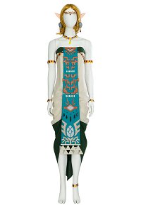 The Legend of Zelda: Tears of The Kingdom Princess Zelda Cosplay Costume Dress Set