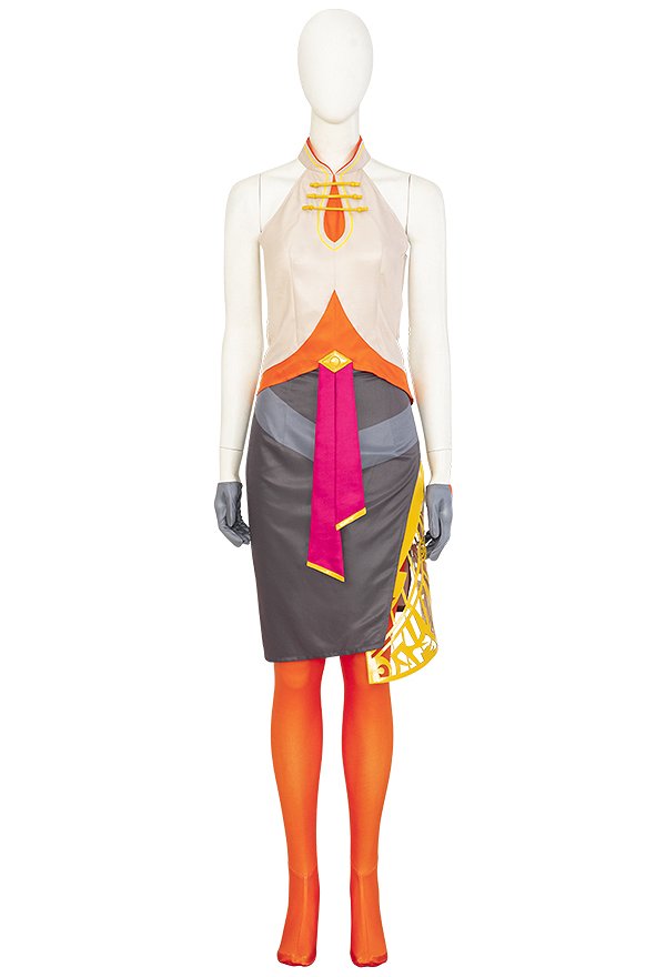 The Legend of Zelda: Tears of the Kingdom Purah Cosplay Costume Top and Skirt with Jacket