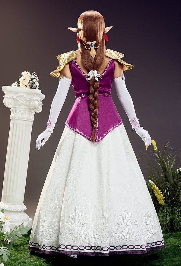 The Legend of Zelda Princesa Zelda Cosplay Vestido Chaleco y Enagua con Accesorio Completo The Legend of Zelda Princesa Zelda Cosplay Vestido Chaleco y Enagua con Accesorio Completo