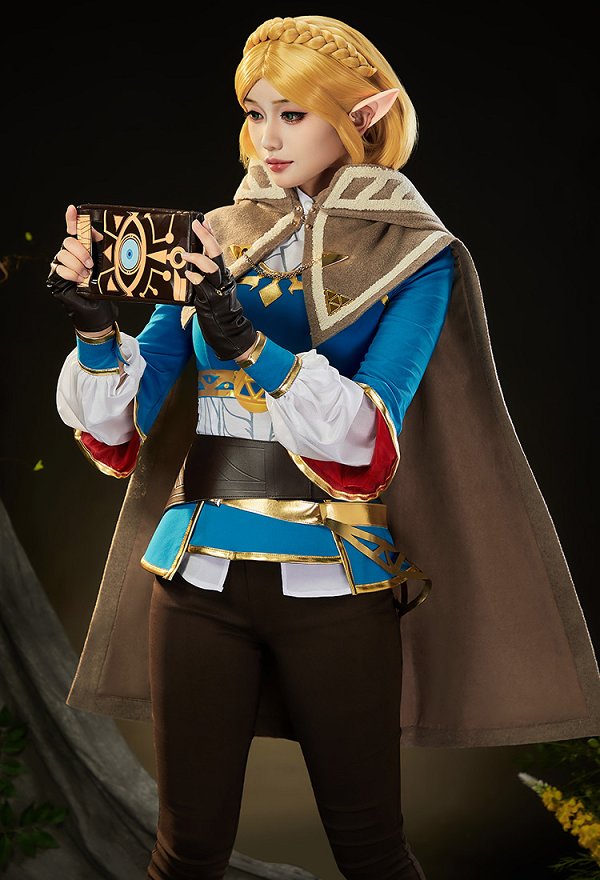Premium Ver The Legend of Zelda Princess Zelda Embroidered Tweed Cosplay Cape