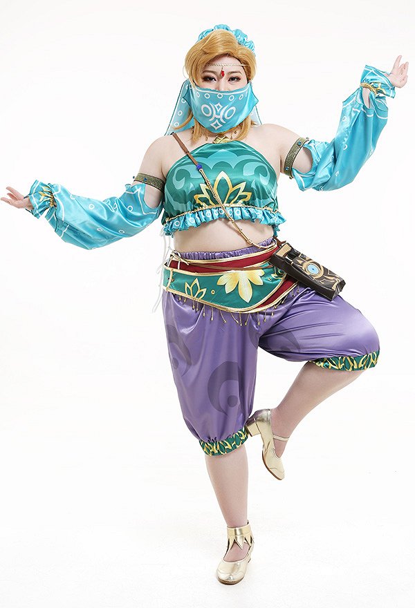 Plus Size Female The Legend of Zelda Breath of the Wild Link Women Gerudo Outfit Cosplay Costume