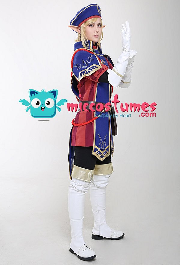 Conjunto de disfraces de Cosplay de la Leyenda de Zelda Breath of the Wild Royal Guard Uniform Link