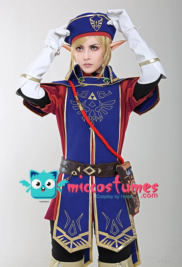 Conjunto de disfraces de Cosplay de la Leyenda de Zelda Breath of the Wild Royal Guard Uniform Link