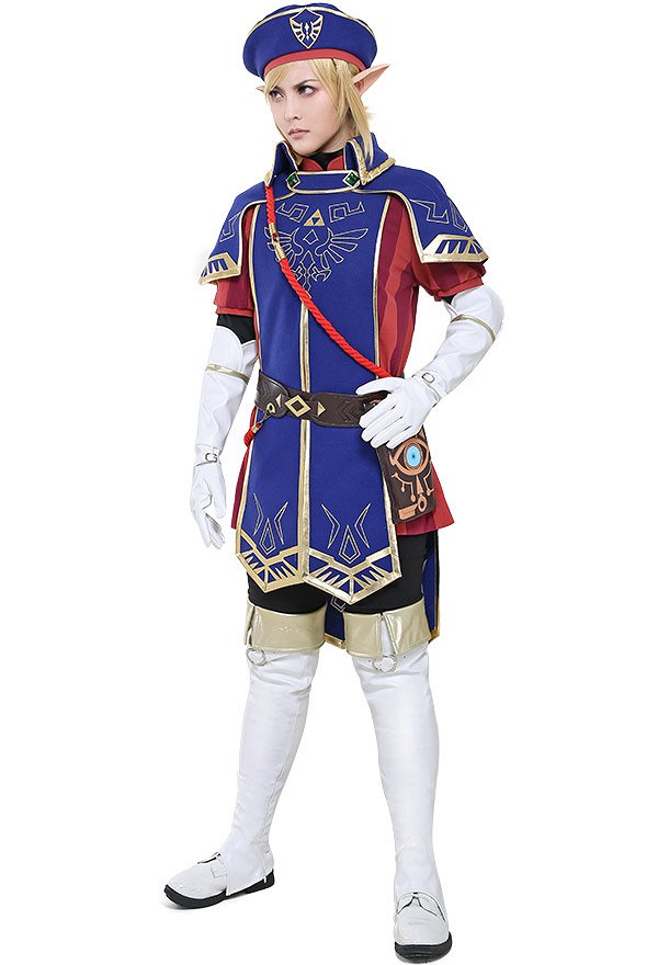 Conjunto de disfraces de Cosplay de la Leyenda de Zelda Breath of the Wild Royal Guard Uniform Link
