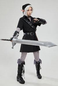 The Legend of Zelda: Breath of the Wild Dark Link Cosplay Costume Top Pants with Hat Other Accessories