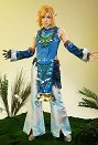 The Legend of Zelda Link Cosplay top y pantalones con collar y mangas