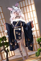 Azur Lane USS Laffey Languid Tour Skin Cosplay Costume Top et culotte avec oreilles et queue de lapin Azur Lane USS Laffey Languid Tour Skin Cosplay Costume Top et culotte avec oreilles et queue de lapin