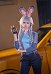Judy Police Cosplay Kostüm T-Shirt und Jacke mit Ohren und Schwanz