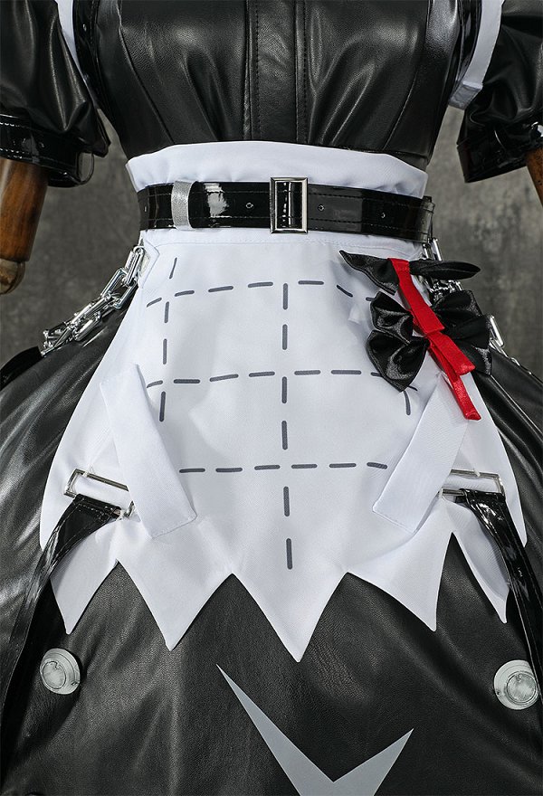 Zenless Zone Zero Ellen Joe Cosplay Costume Maid Outfit Set Dress Apron with Hairband Wristbands