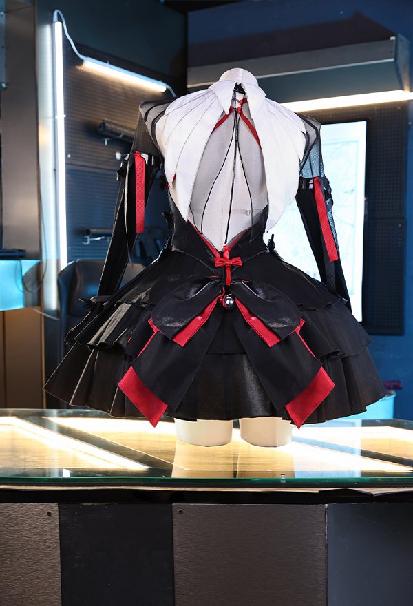 Zenless Zone Zero Remielle Dan Ramiel Cosplay Costume Dress with Back Bow and Headpiece