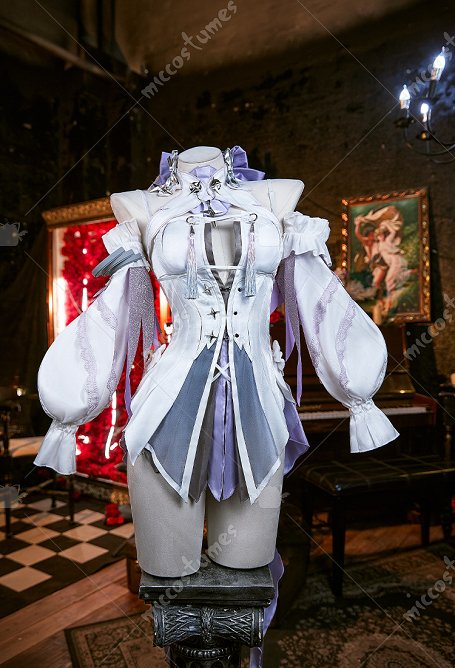 Zenless Zone Zero Remielle Dan Cosplay Kostüm Kleid mit Ärmeln und Handschuhen