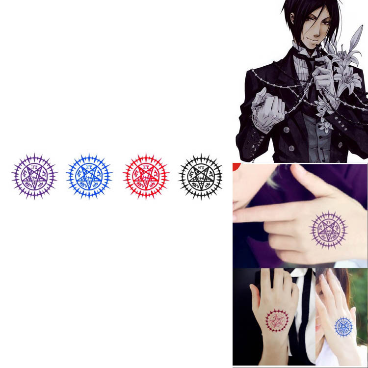 Black Servant Sebastian Michaelis Cosplay Tattoo Sticker