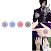 kuroshitsuji Sebastian Michaelis Cosplay Tattoo aufkleber Set von Vier