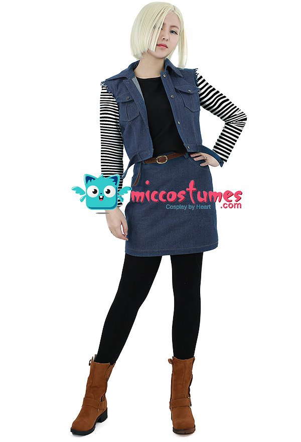 Anime Android 18 Cosplay Costume Anime Android 18 Cosplay Costume