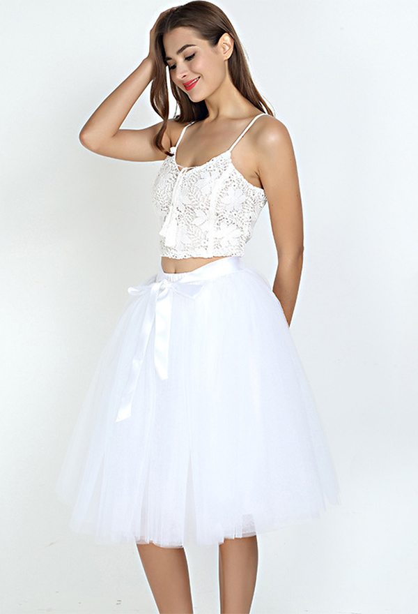 Tutu Jupe Bouffante pour Femme Style Ballet en Tulle 65CM Version A