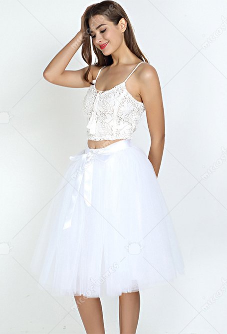 Damen Tutu Rock Ballett Stil Tüll Rock 65CM A