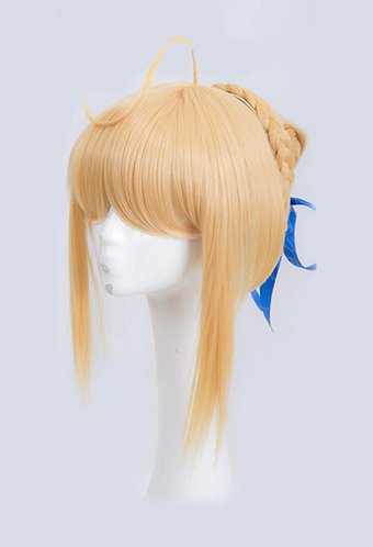 Fate Stay Night Perruque de Cosplay Saber Fight