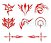 Fate Zero Curse Cosplay Tattoo Sticker