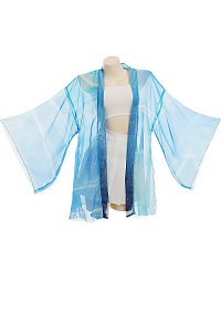 Haori avec motif aquatique Cardigan kimono d'été