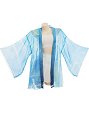 Chaqueta kimono de verano con estampado de agua y diseño haori