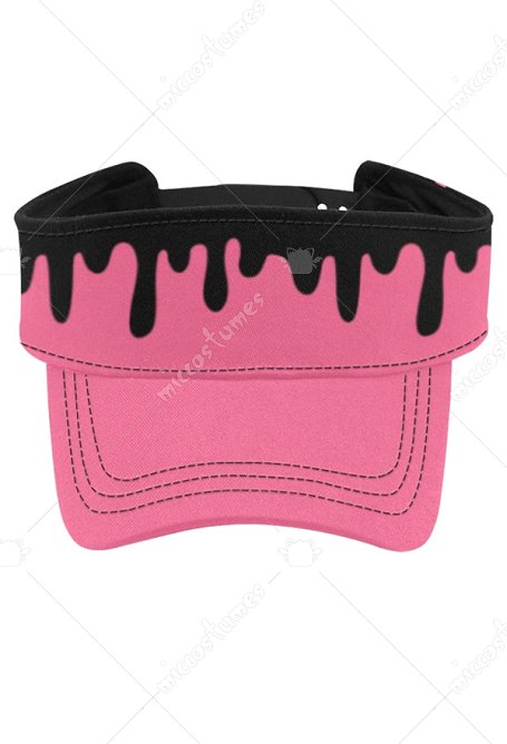 UV Protection Beach Cap Pink Chocolate Flow Pattern Adjustable Sun Visor Cap