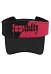 UV Protection Beach Cap Black Red Letters Pattern Adjustable Sun Visor Cap