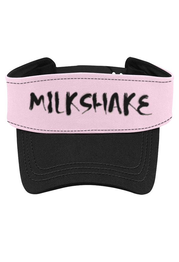 Chapeau de Plage Rose et Noir avec Alphabet Accessoire Cosplay Vacances Natation