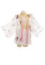 Haori Cover-up with Pink Butterfly Summer Kimono Cardigan
