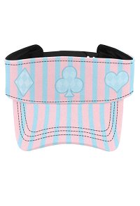 UV Protection Beach Cap Alice Poker Stripes Adjustable Sun Visor Cap