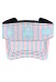 Chapeau de Plage Dérivé Alice avec Rayures Accessoire Cosplay Vacances Natation