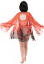 Chinesischer Stil Sonnenuntergang Haori Sommer Urlaub Haori in Rot