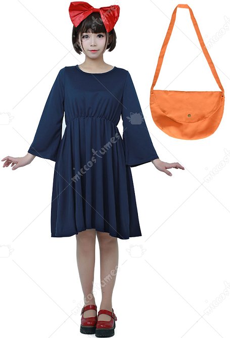 Servicio de entrega de Kikis Disfraz de bruja de Halloween Cosplay Dress