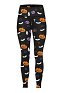 Halloween Women Leggings Pumpkin Prints Yoga Workout Black Sportswear