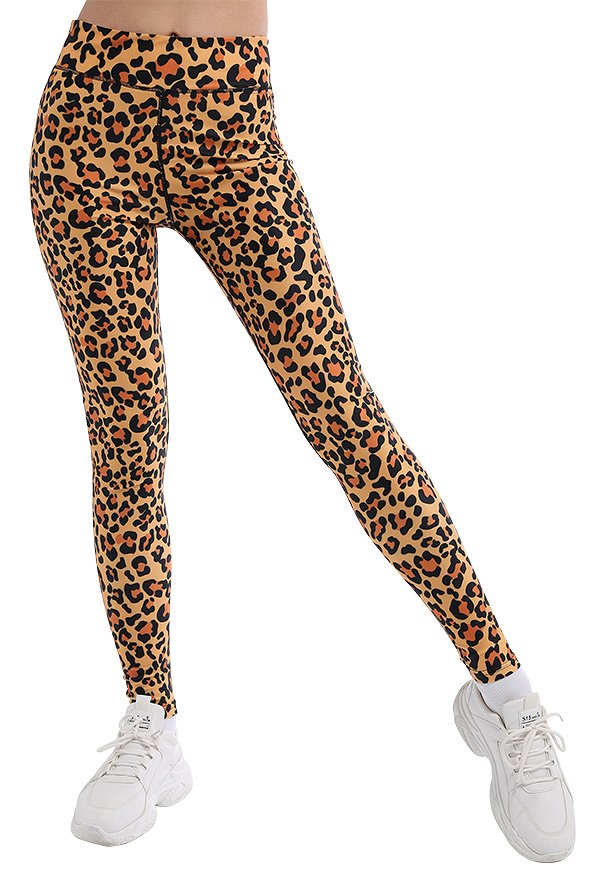 Women Adult Leopard Prints Yoga Leggings High Waist Workout Running Pants Sportswear
