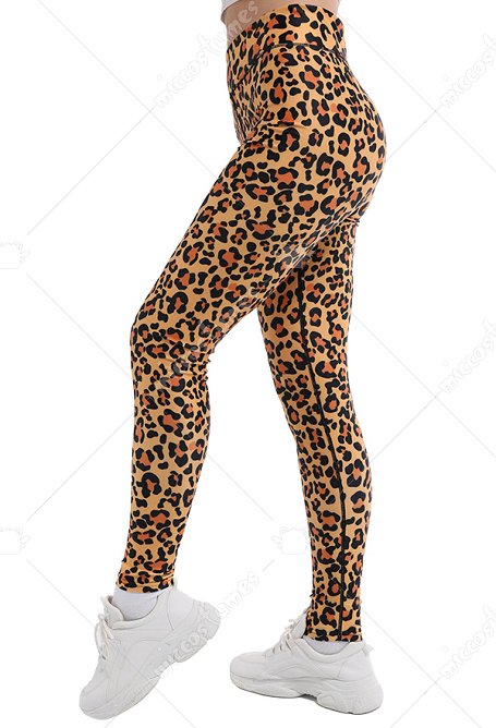 Leopard Leggings Hohe Taille Yoga Sports Hosen Sportbekleidung