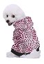 Personalized Small Dog Costume Cat Hoodie with Pink Leopard Pattern