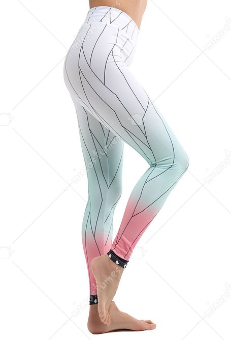 Damen Butterfly Insect Muster Leggings Hohe Taille Yoga Sports Hosen Sportbekleidung