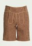 Medieval Traditional Vintage Men's Shorts Brown Embroidery Shorts