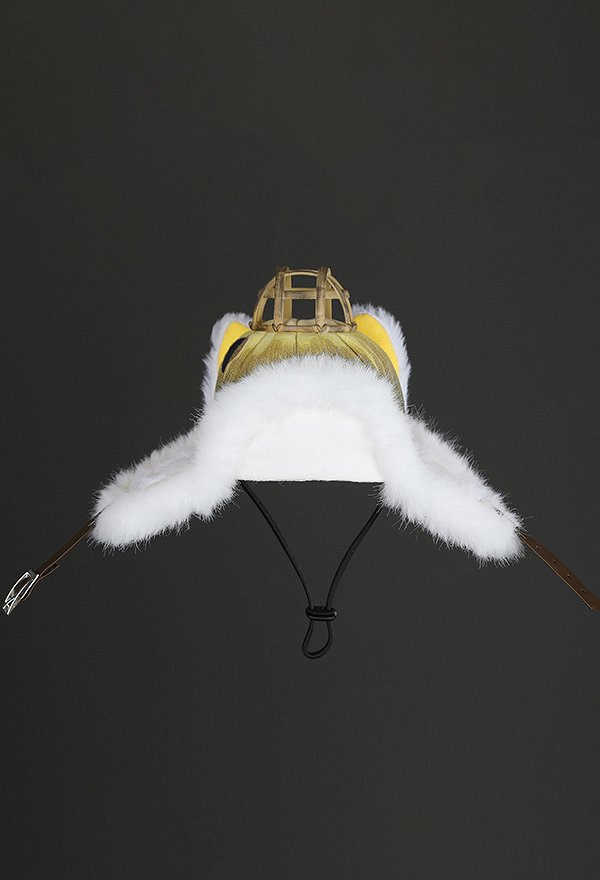 MH Wilds‌ Felyne Cat Cosplay Hat Plush Hat Accessory for Small Pets