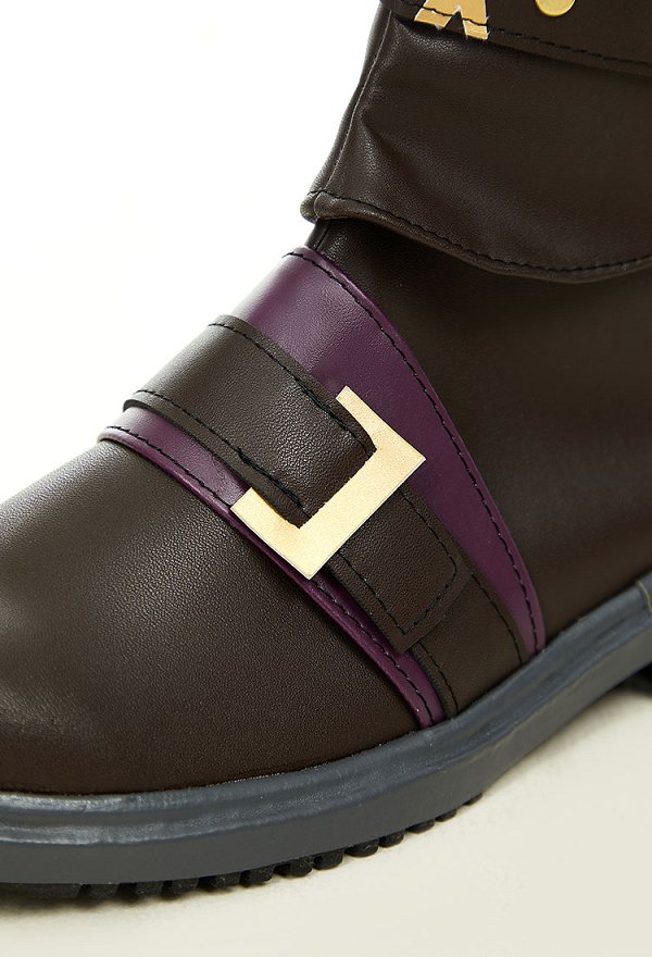 Botas largas de cuero para cosplay de Arcane LOL Jinx
