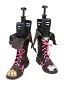 Arcane LOL Jinx Cosplay Schuhe Schnürstiefel aus Leder