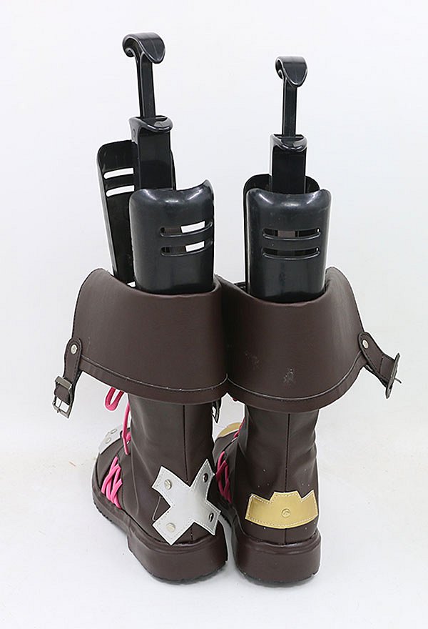 Arcane LOL Jinx Cosplay Schuhe Schnürstiefel aus Leder