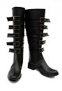 Alice Madness Returns Alice Cosplay Shoes Black Long Leather Boots