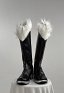 Fortnite Black Cat Cosplay Shoes Botas largas negras
