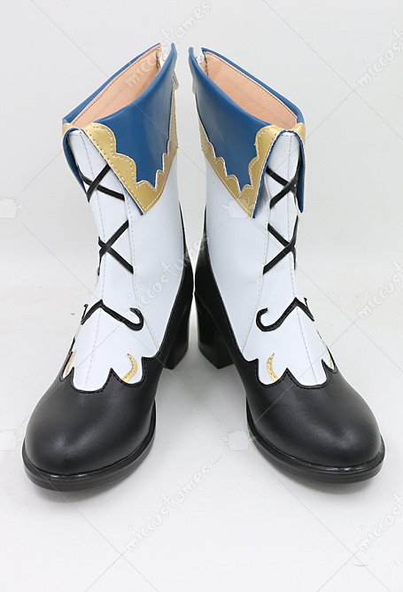 Genshin Impact Barbara Cosplay Bottes à Fermeture Éclair Chaussures Shoes