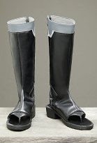 Rival Girl Ninja Girl Cosplay Shoes Black Cutout PU Boots Rival Girl Ninja Girl Cosplay Shoes Black Cutout PU Boots