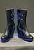 Rival Girl Luna Snow Cosplay Schuhe Schwarz Blau PU Absatzstiefel