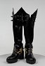 Rival Chica Super Heroína Espada Chica Cosplay Zapatos Negro Tachonado Botas