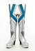 Rival Girl Queen Cosplay Stiefel Silber High Heel mit Acryldiamanten